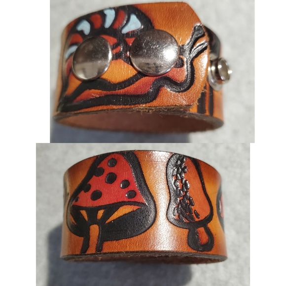 Vintage Jewelry - Mushrooms Cuff